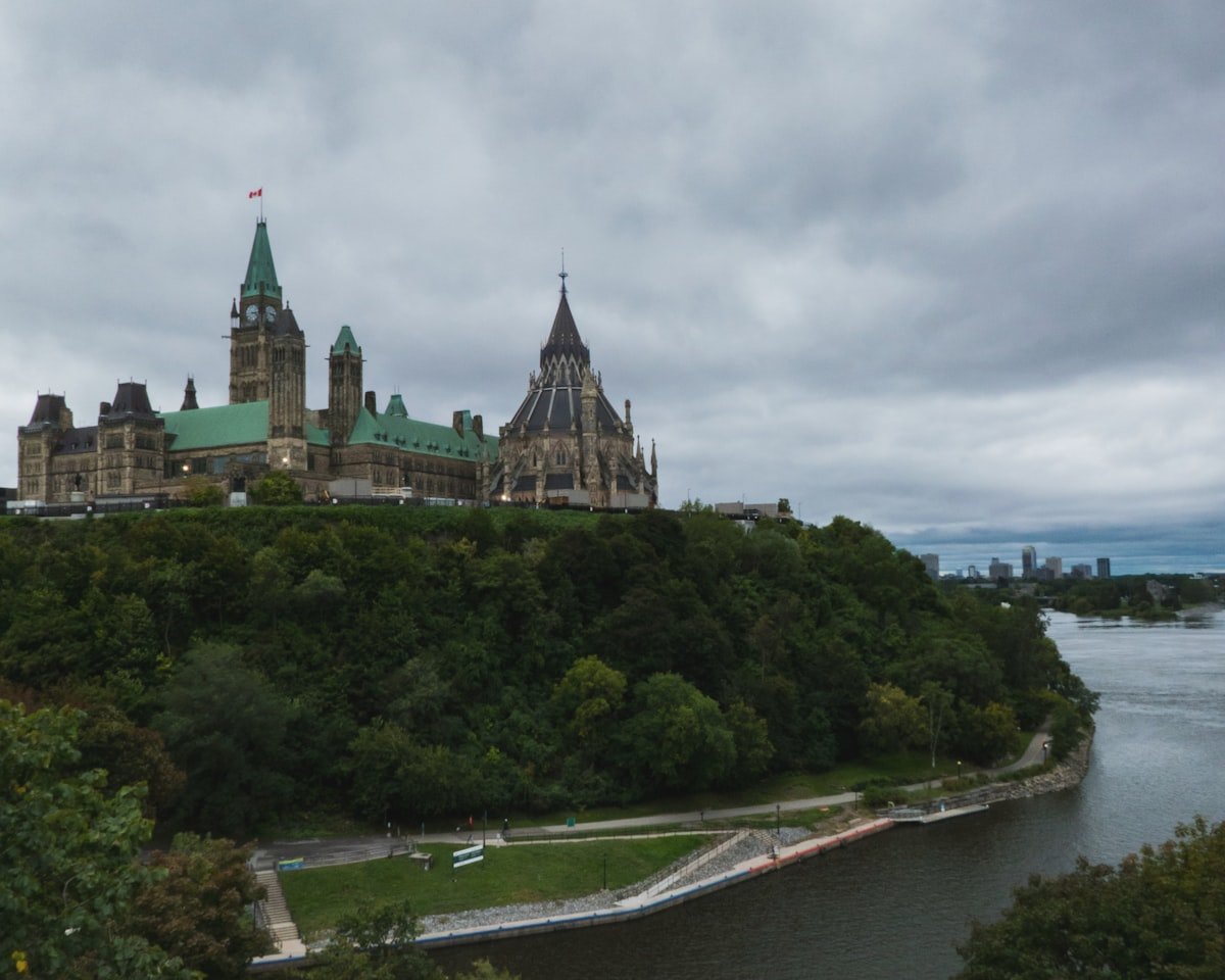 Parliament Hill overlooking the Ottawa River — the defining geographic feature of the National Capital Region